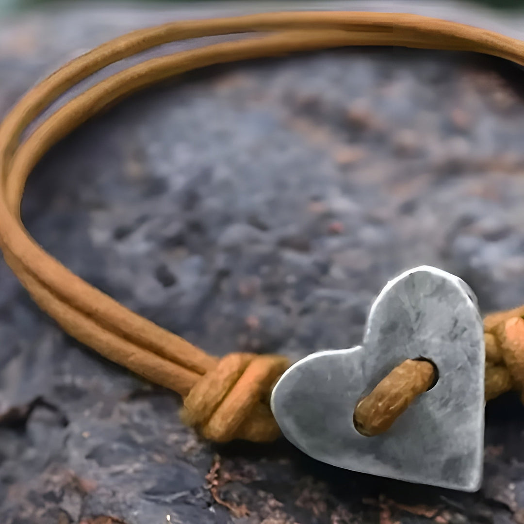 Amoura | Artisan Handmade Heart Emblem Bracelet