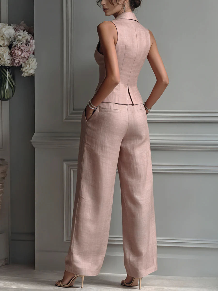 Greta – "Fluid Tailoring" Two-Piece Ensemble