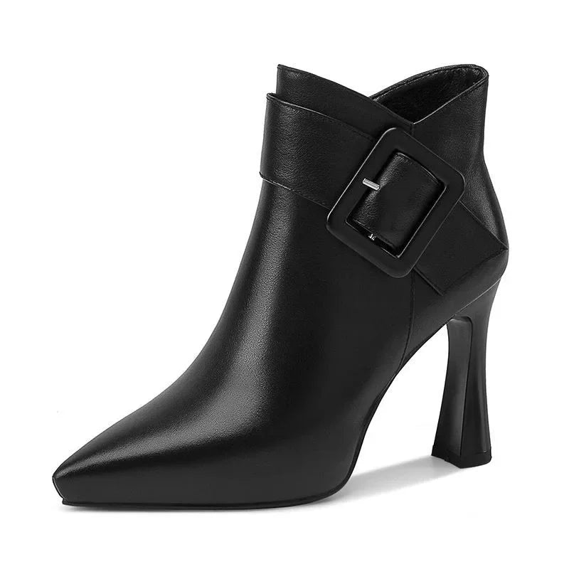 Aveline Buckle Ankle Boots