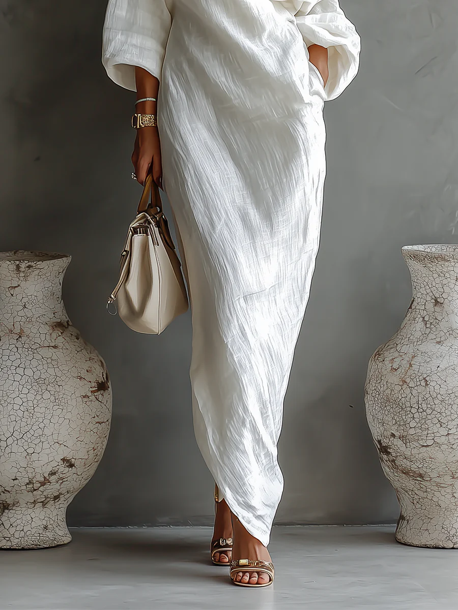 Elise – "Goddess of Light" One-Shoulder Gown