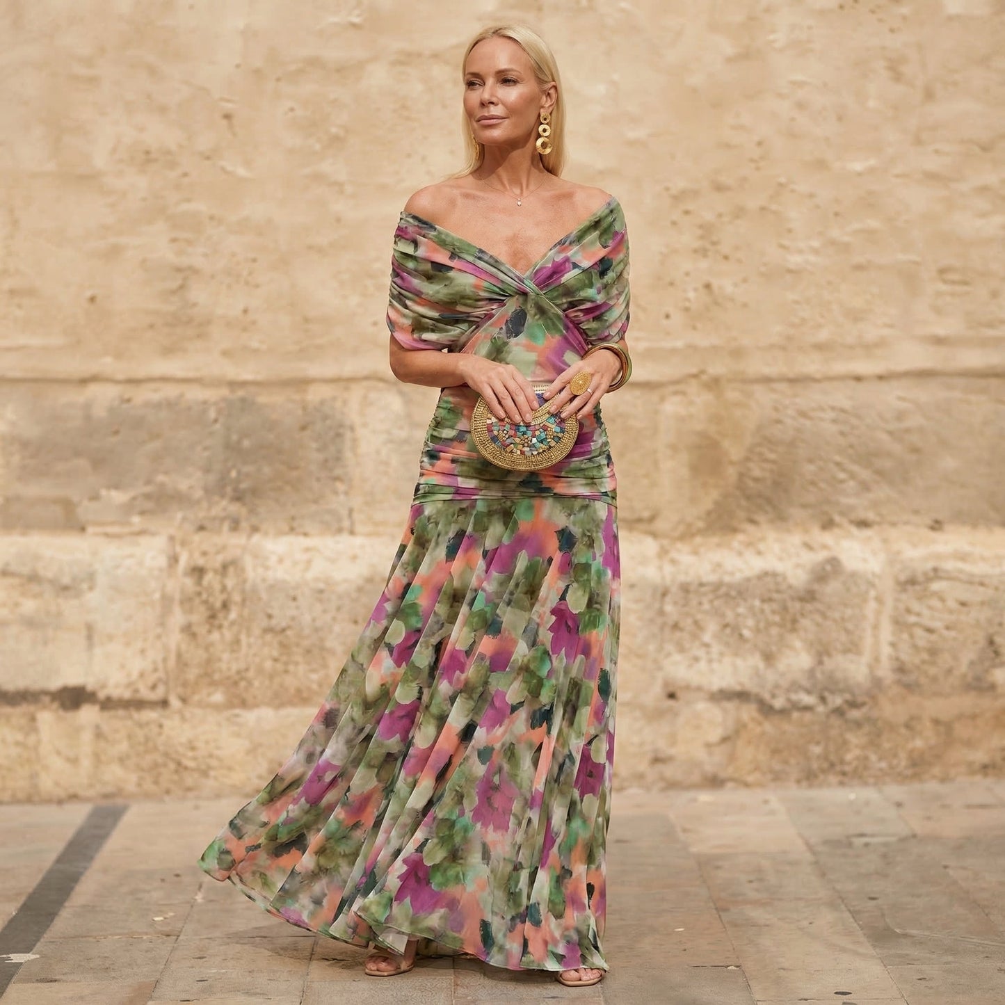 Florendra – "Midnight Bloom" Evening Dress