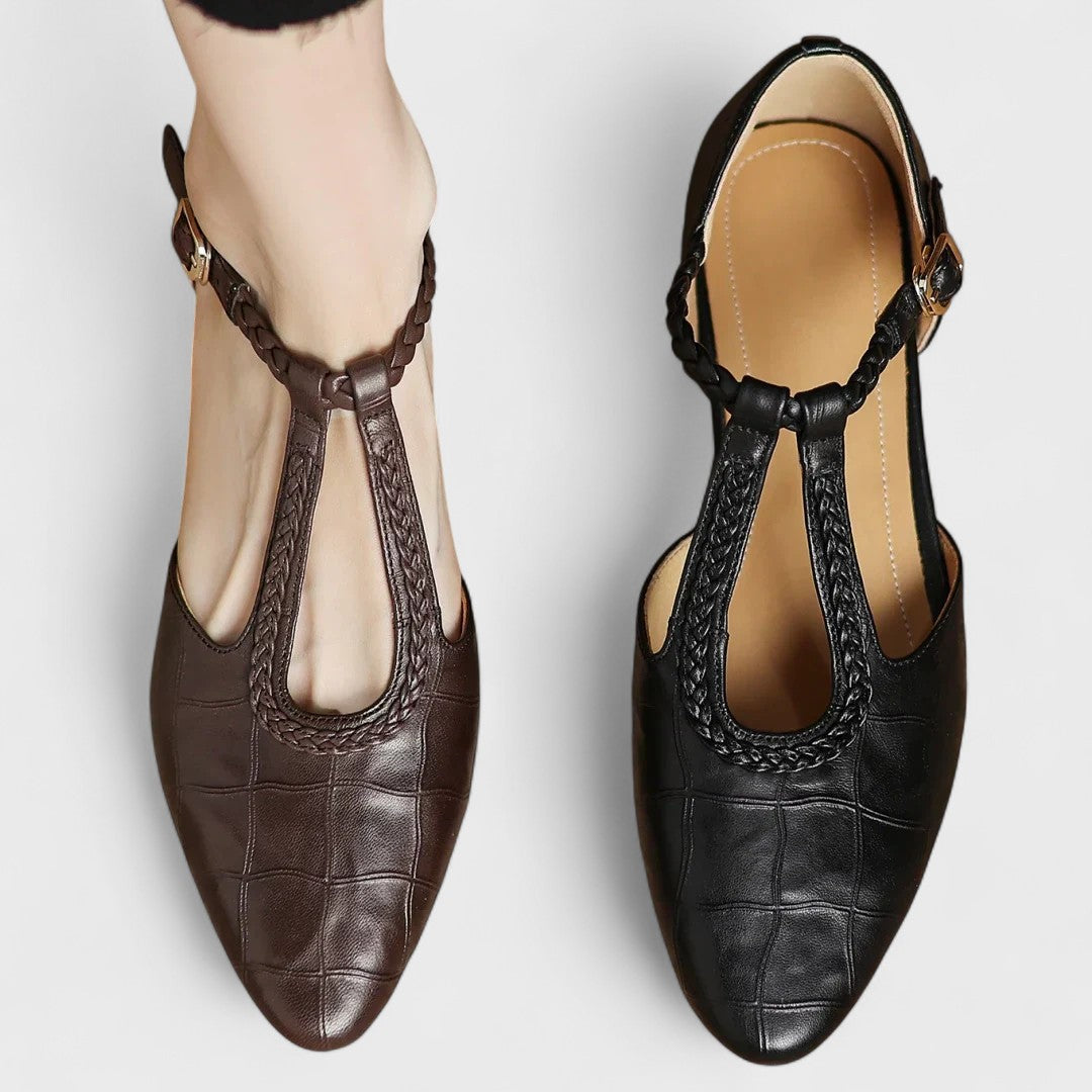 Elena – Women’s Leather Comfort Shoes with Arch Support