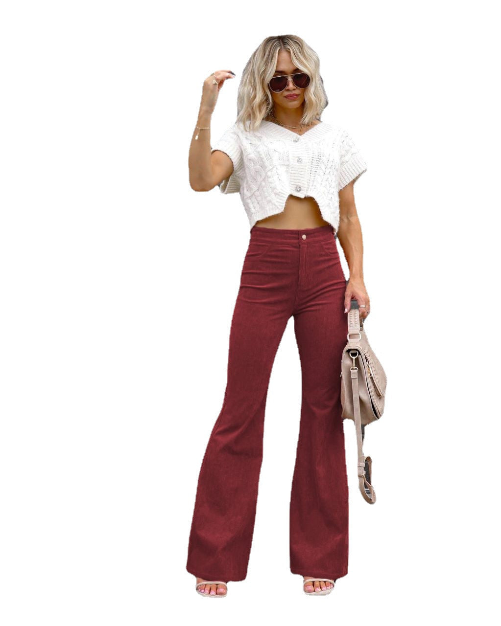 Aria | The High-Rise Signature Corduroy Trouser