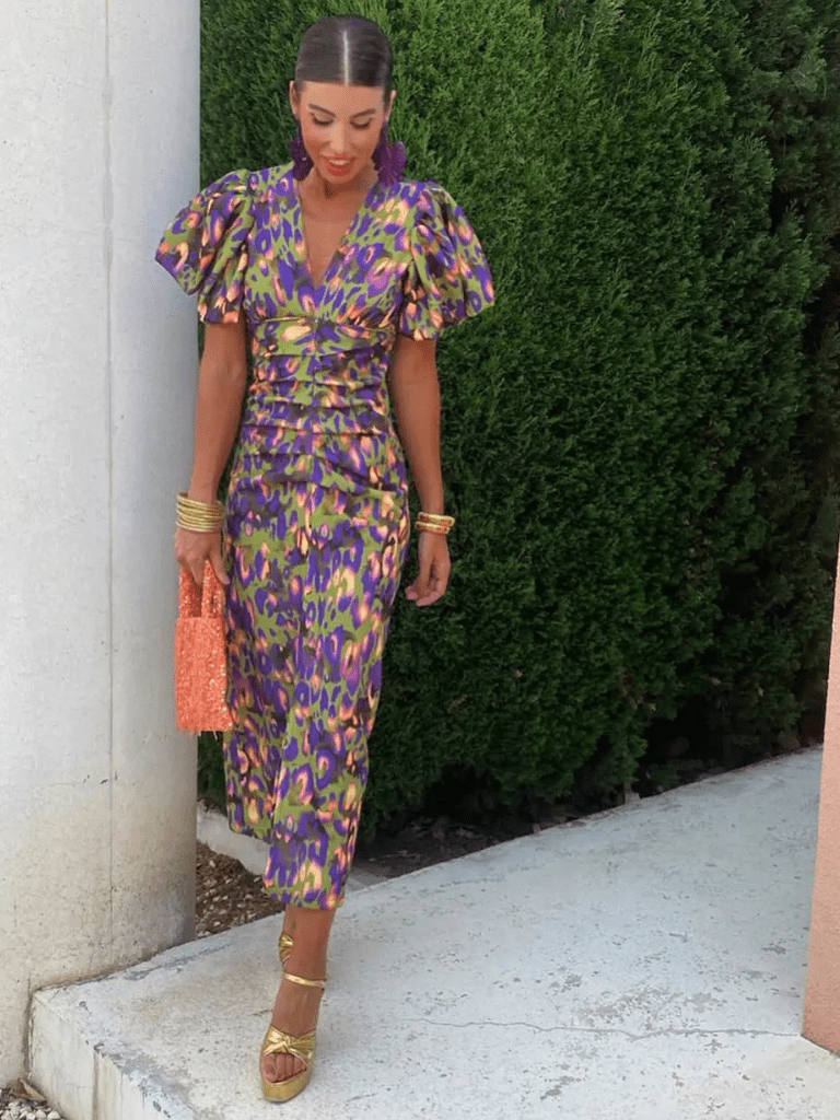 Ursula – "Bold Silhouette" Vogue Print Dress