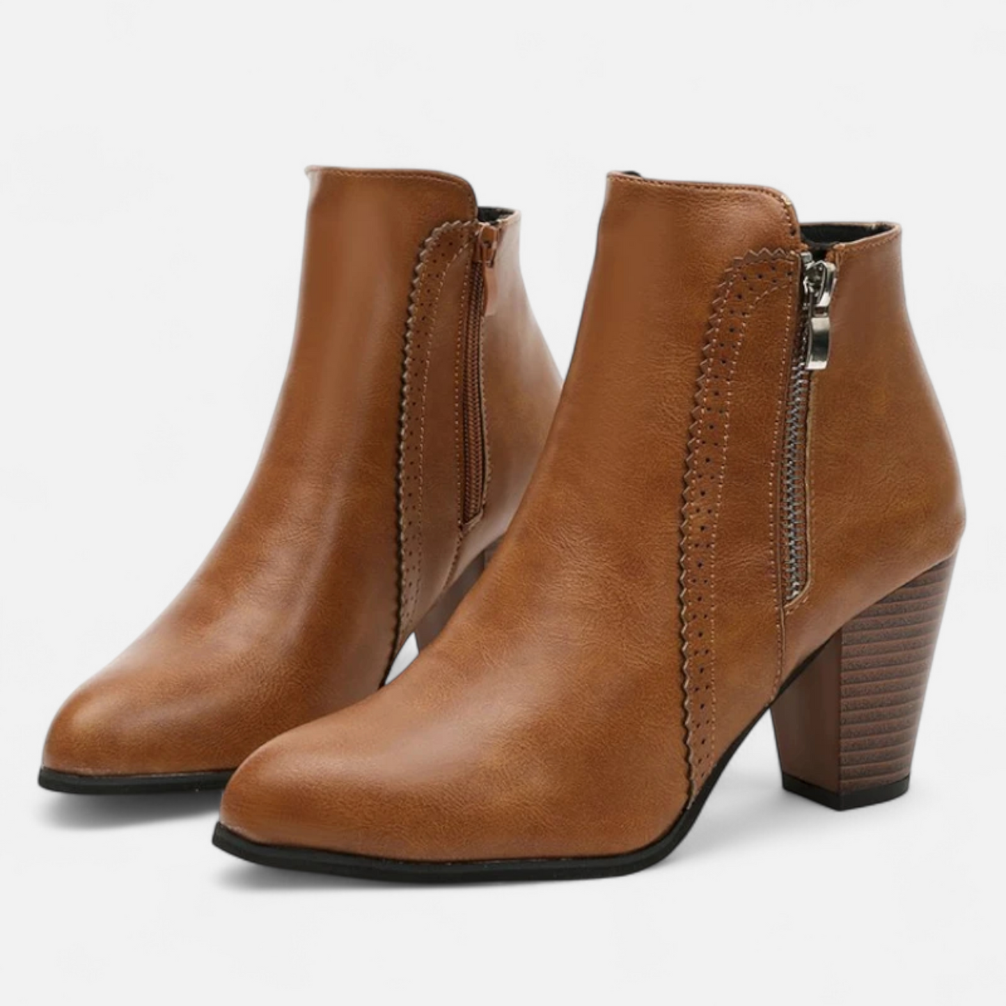 Elowen | Vintage-Style Block Heel Booties