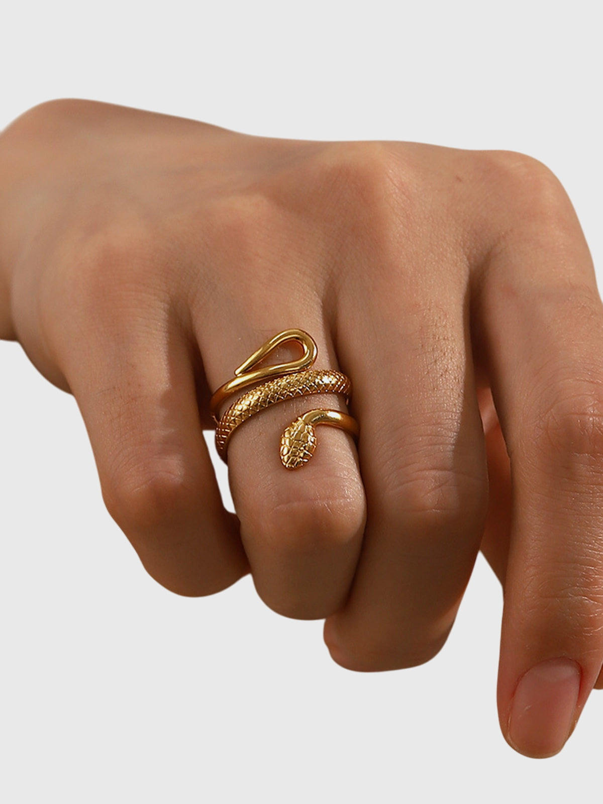 Aubrey - Sculpted Serpent Ring