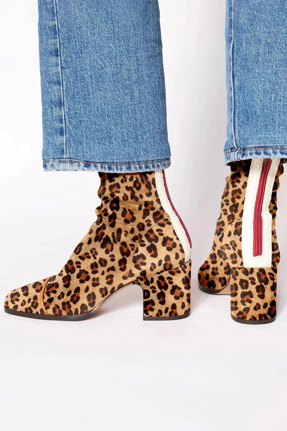Avelyn | Chic Suede Block-Heel Booties