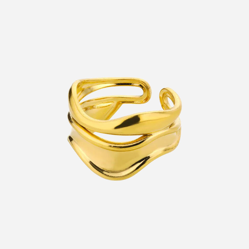 Almareine | Luxe Polished Gold Band