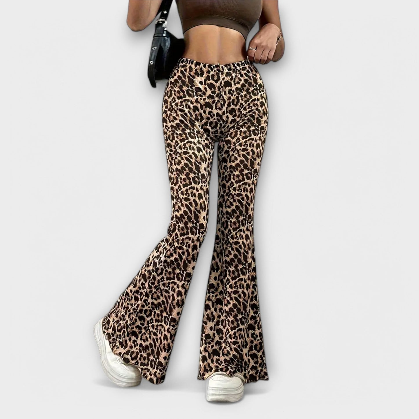 The Icon Leopard Bootcut Pants