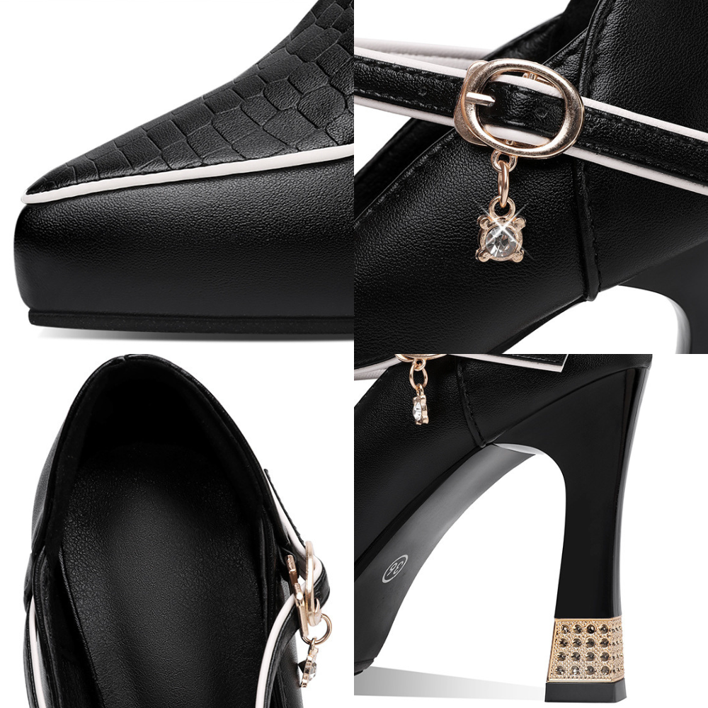 Aurora – Jewel T-Strap Pumps
