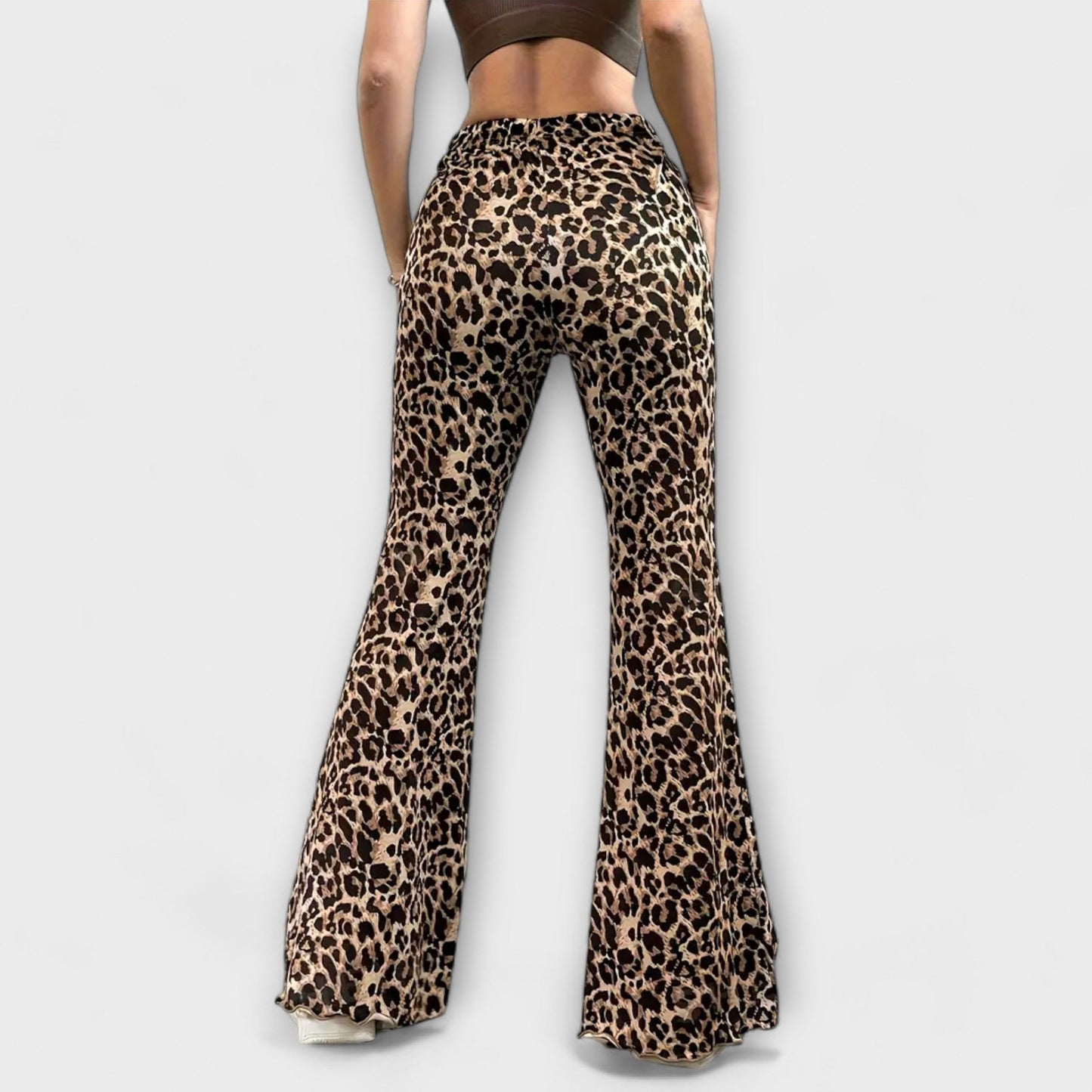 The Icon Leopard Bootcut Pants