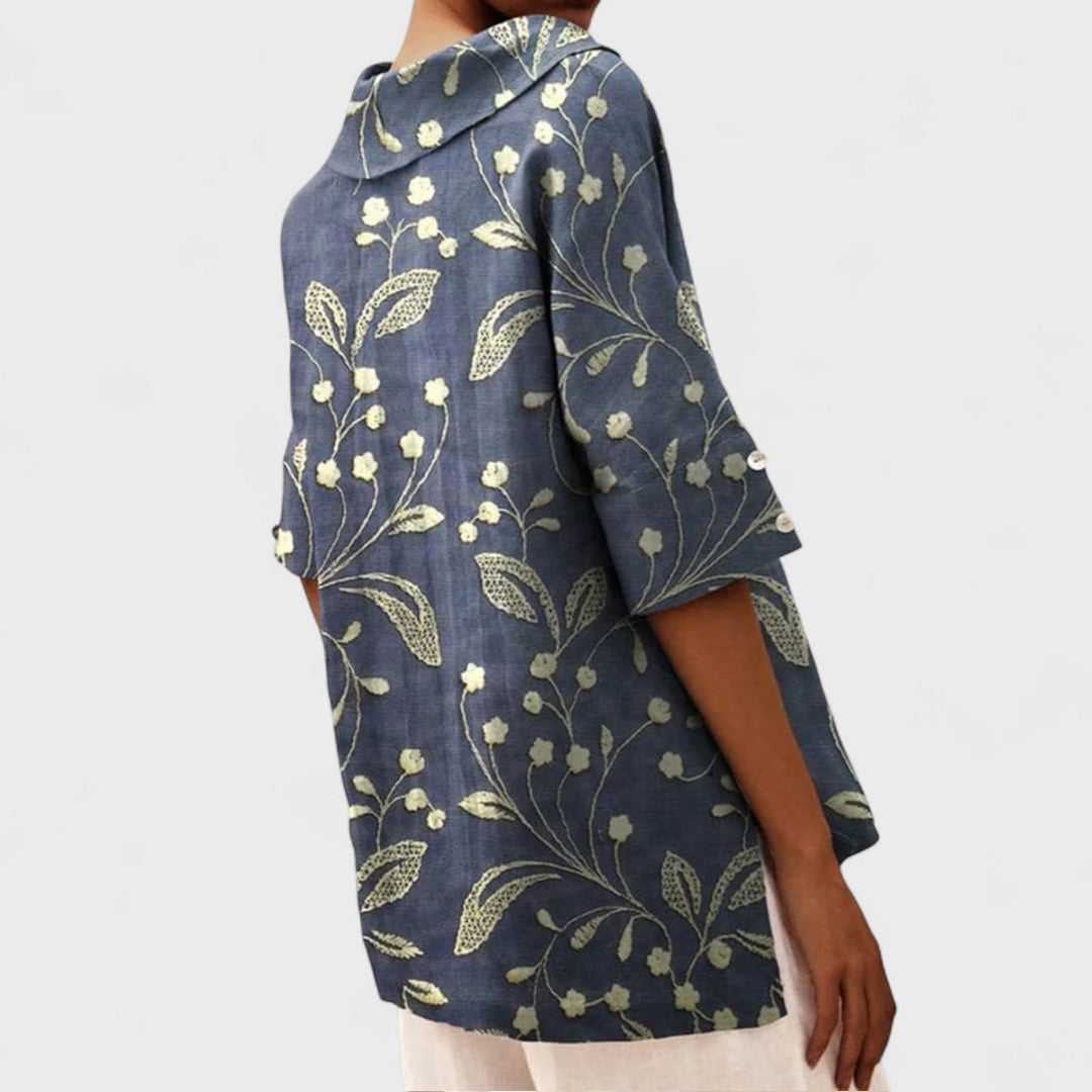 Andrea – Elegant V-Neck Top