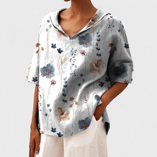 Andrea – Elegant V-Neck Top