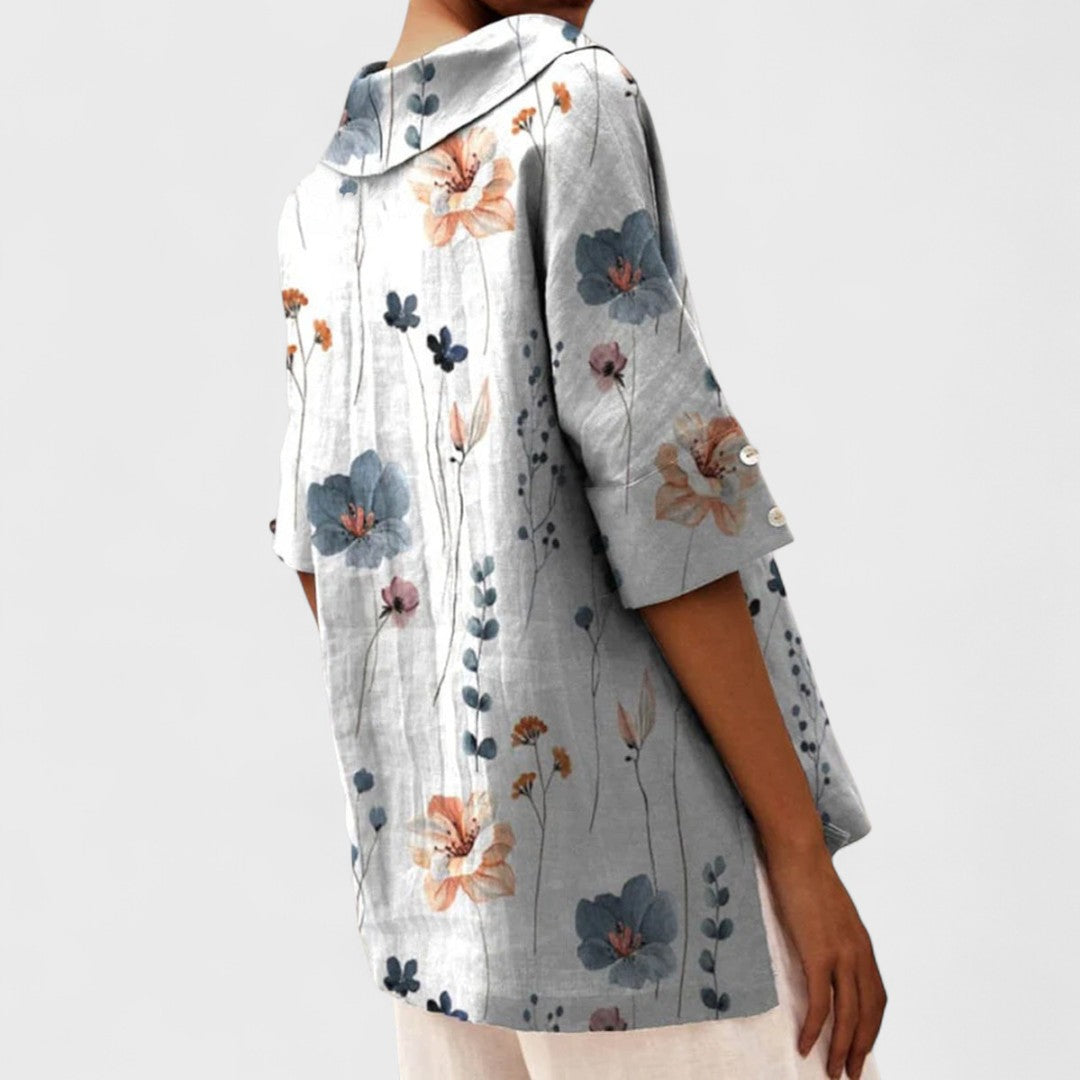 Andrea – Elegant V-Neck Top