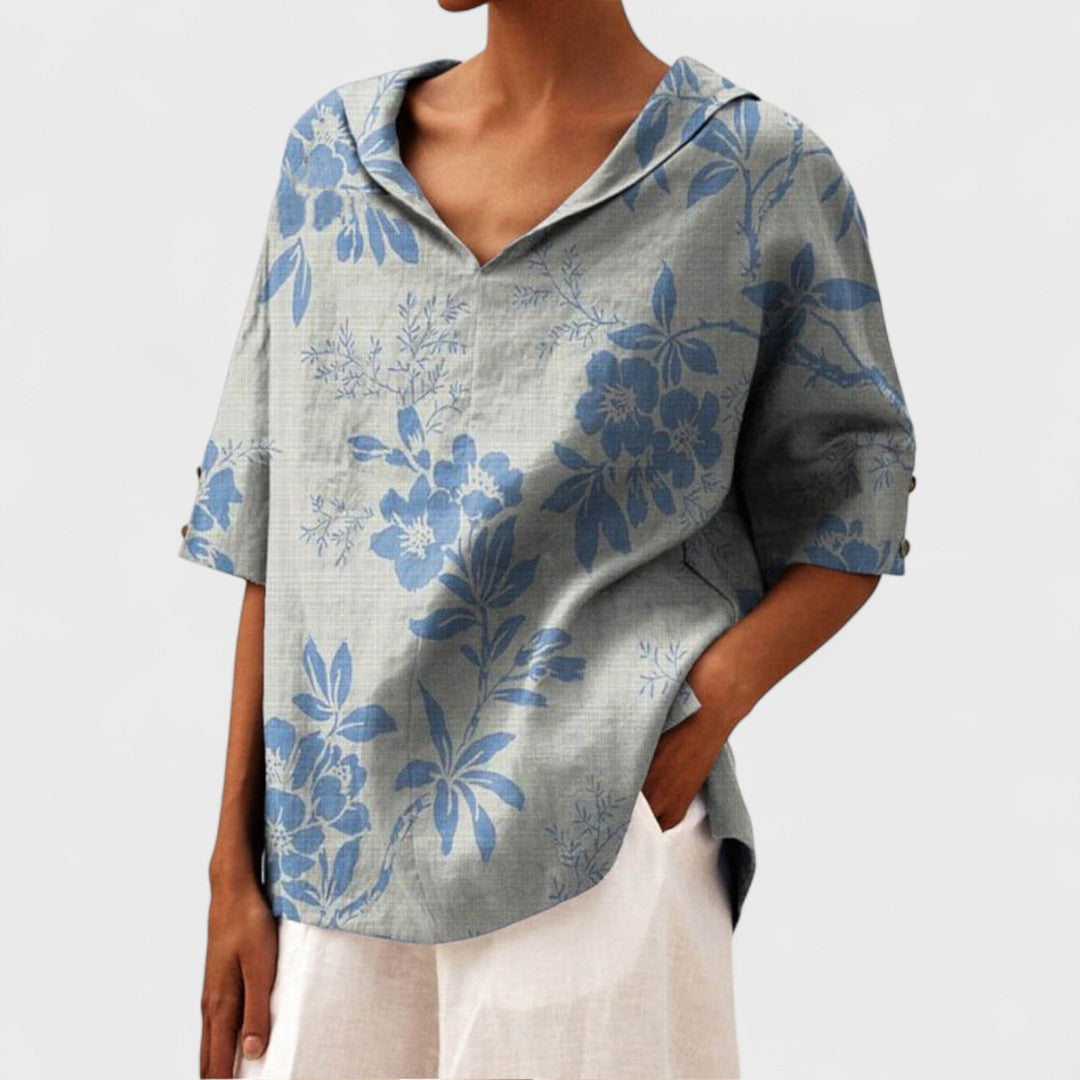Andrea – Elegant V-Neck Top