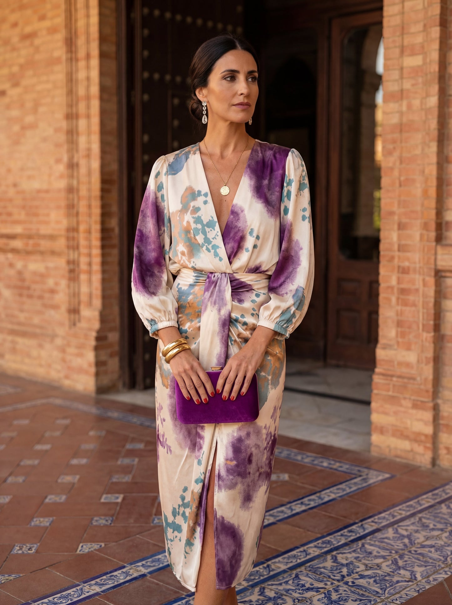 Valeria – "Enchanted Glow" Deep-V Maxi