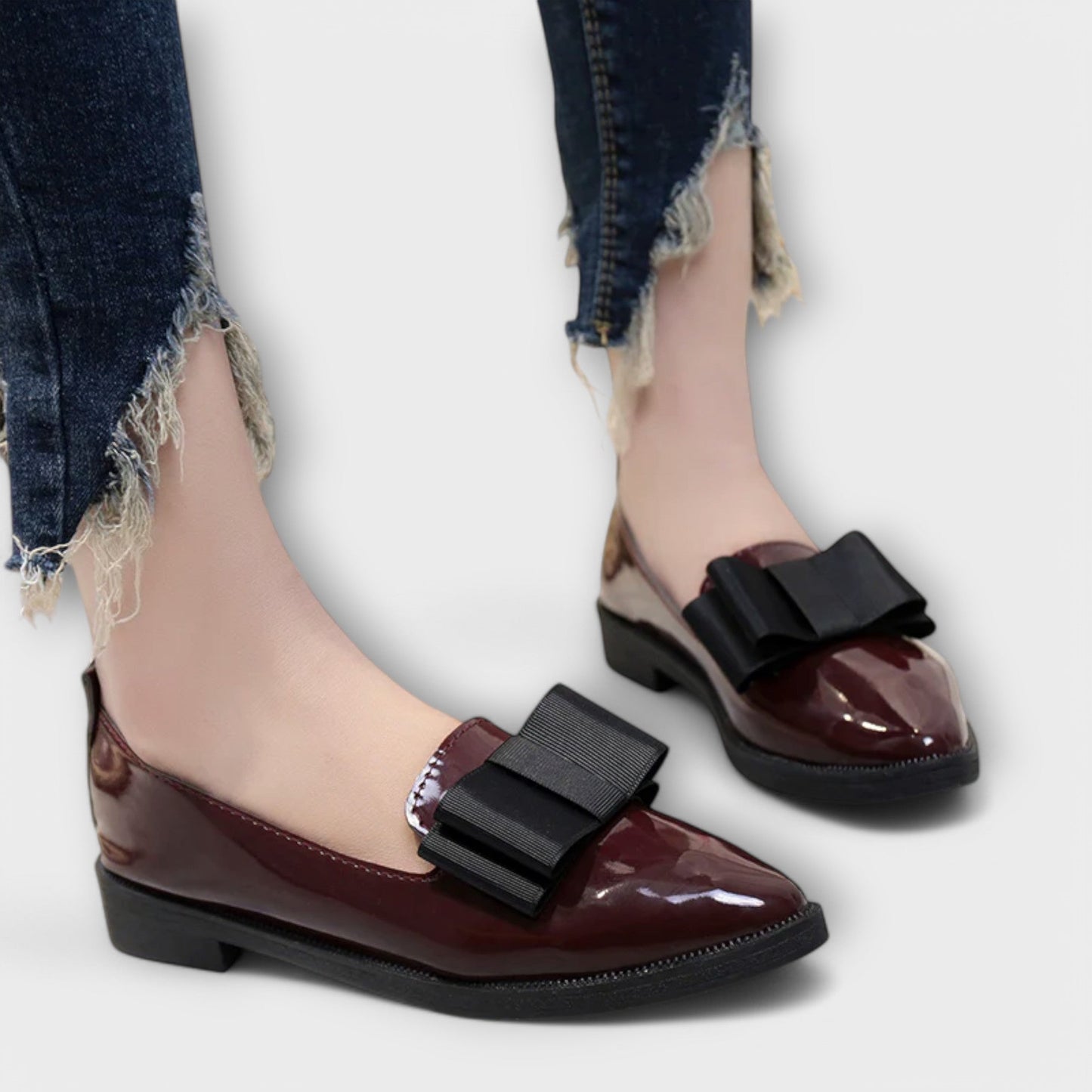 Heidi | Elegant Bow Accent Loafers