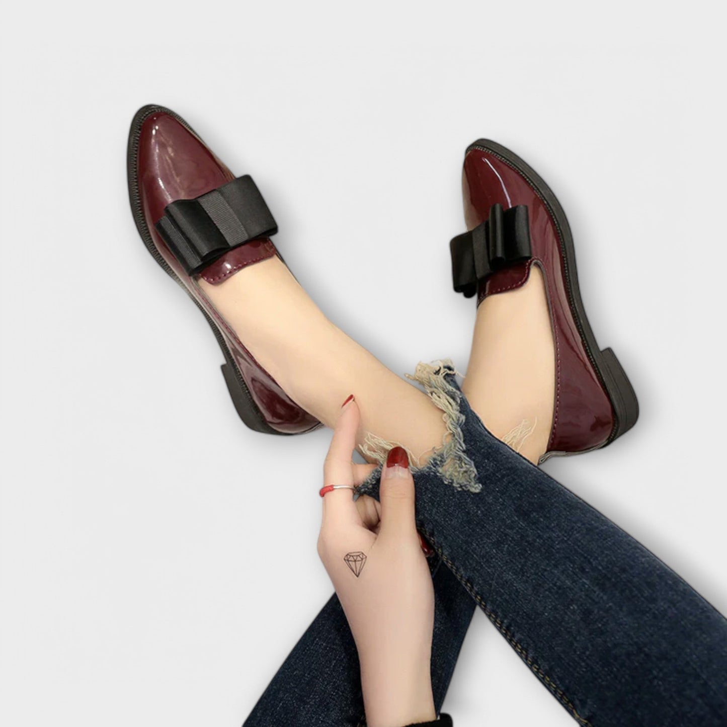 Heidi | Elegant Bow Accent Loafers