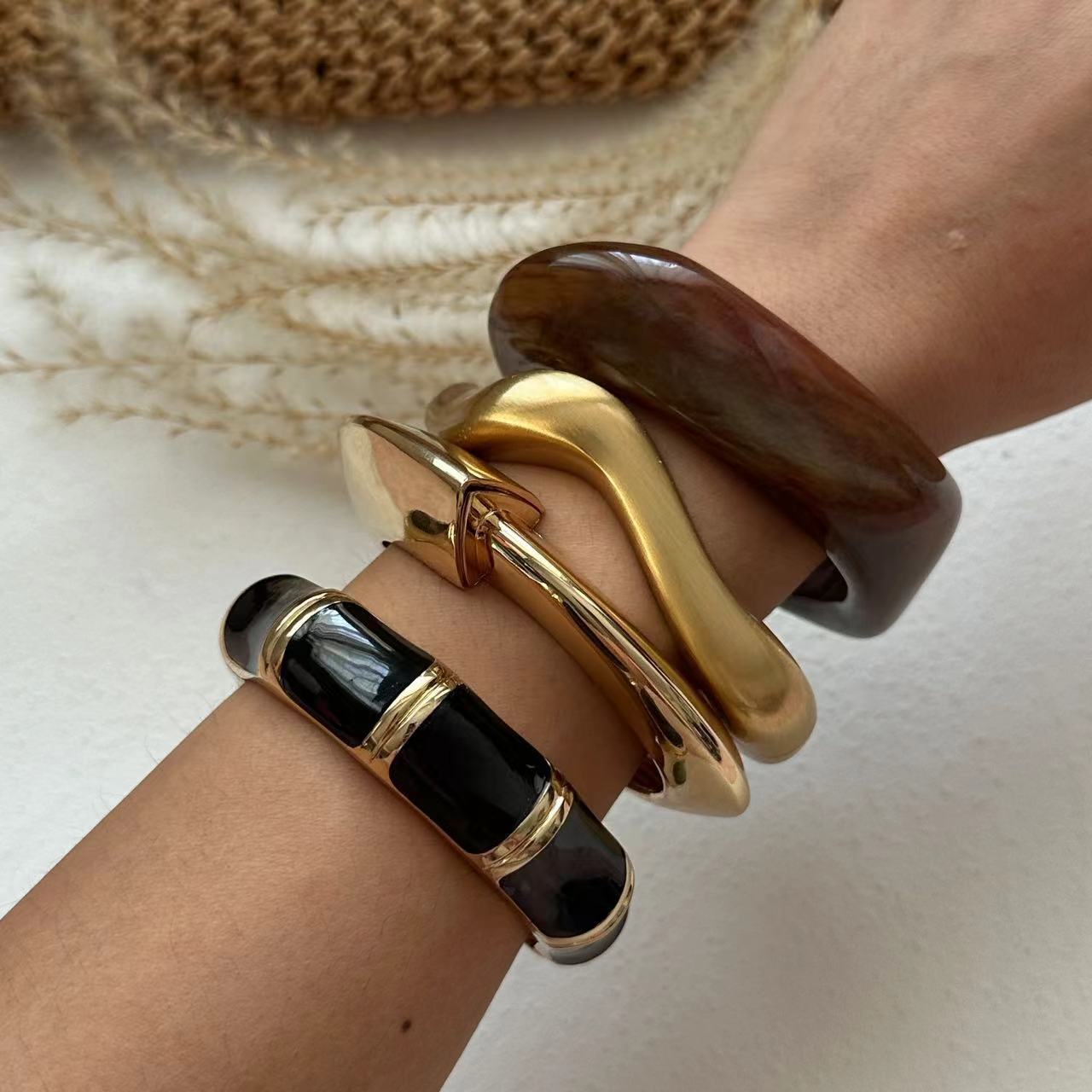 Ensley | Sculptural Molten Luxe Cuff
