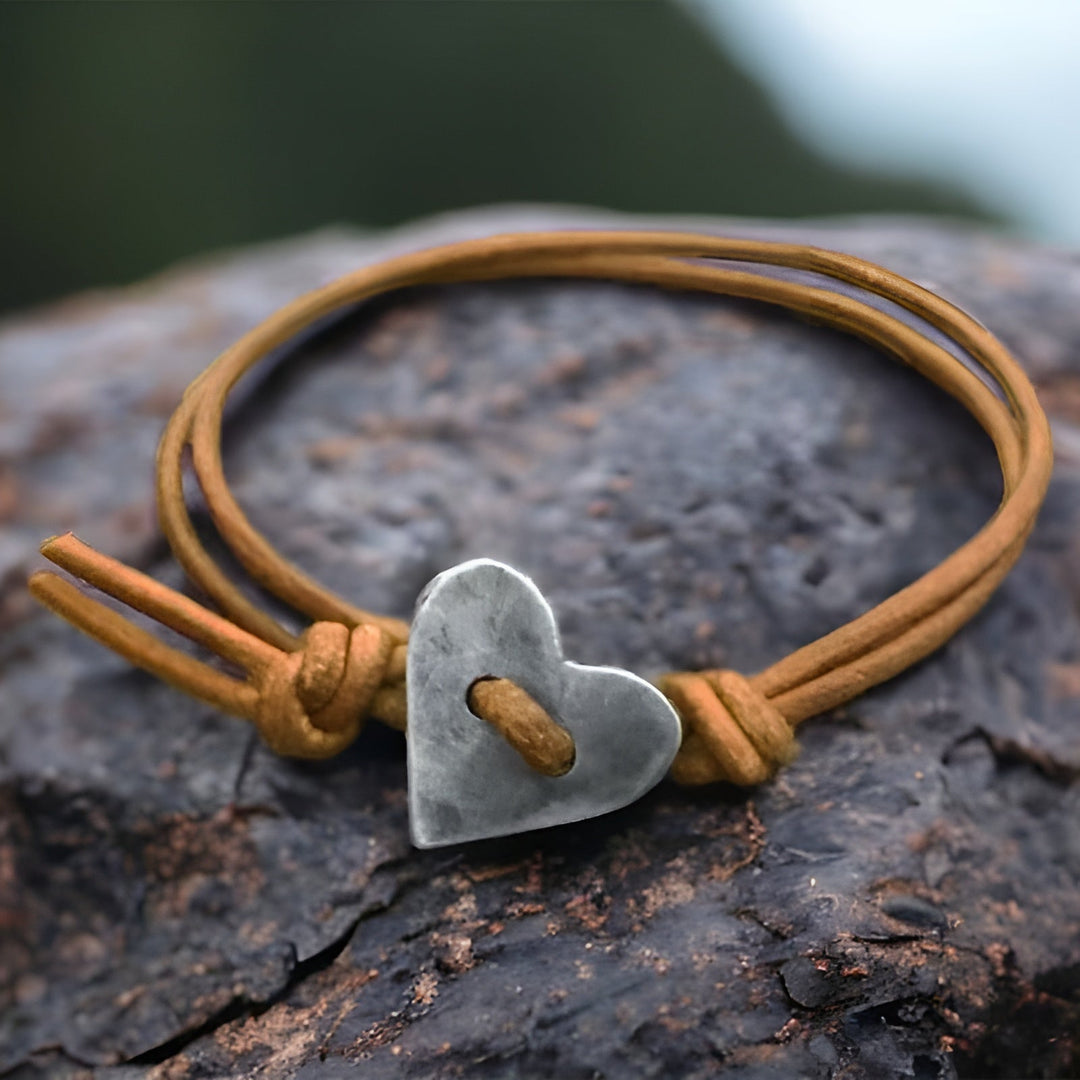 Amoura | Artisan Handmade Heart Emblem Bracelet
