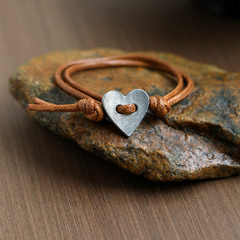 Amoura | Artisan Handmade Heart Emblem Bracelet