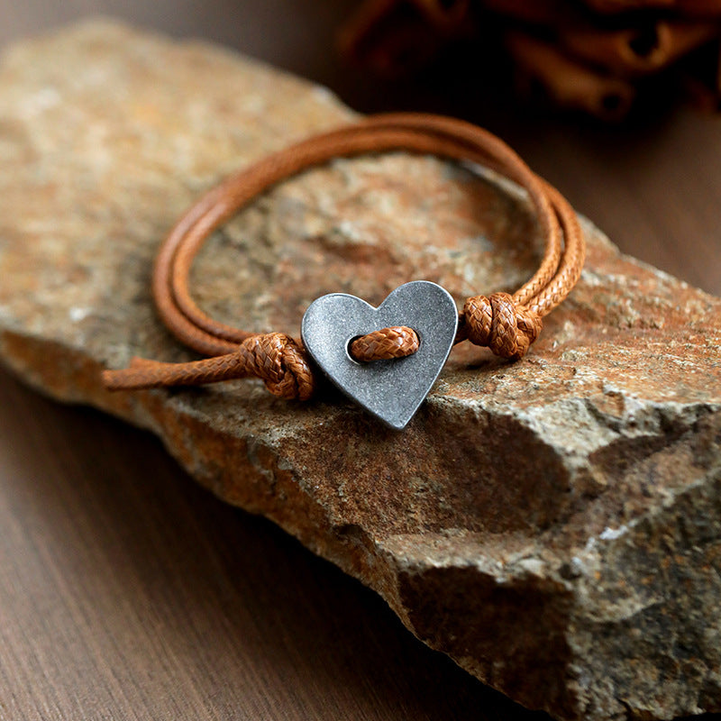 Amoura | Artisan Handmade Heart Emblem Bracelet