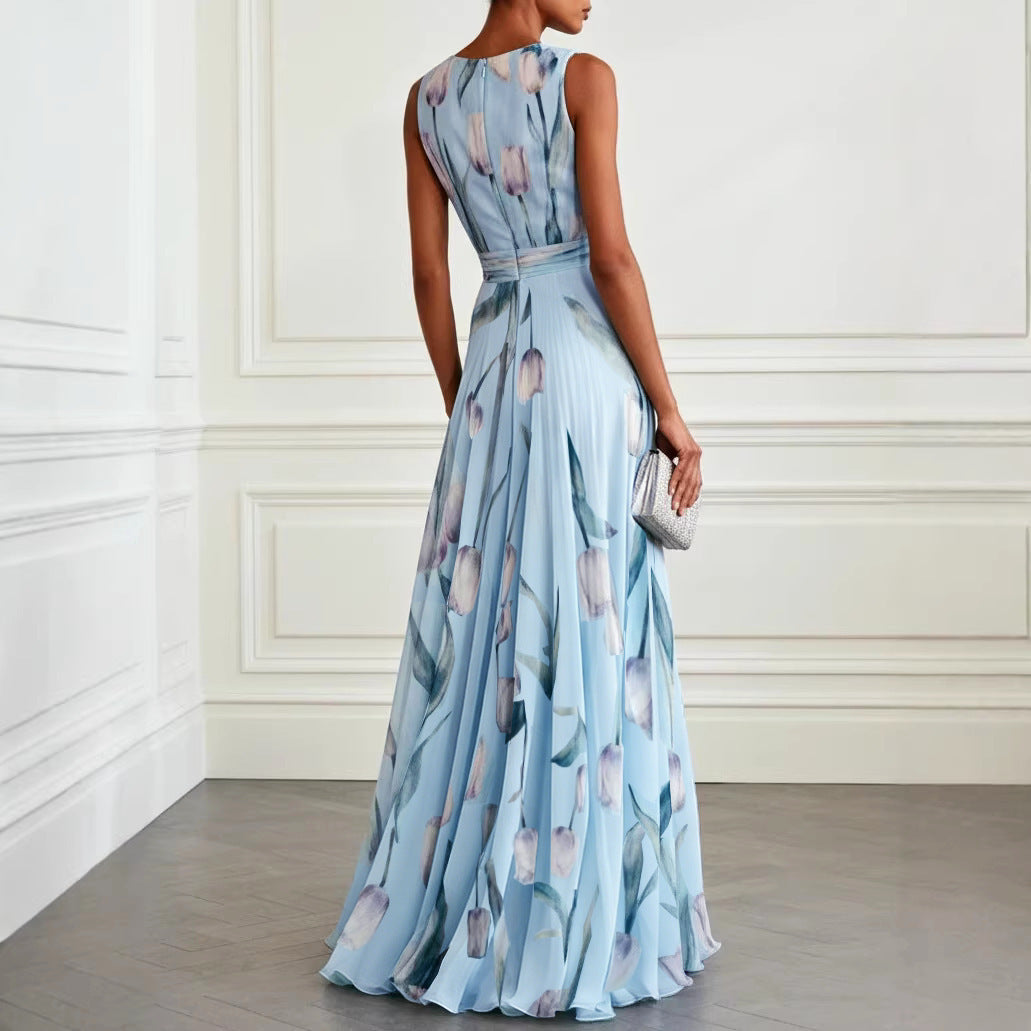 Aura – "Liquid Grace" V-Neck Maxi