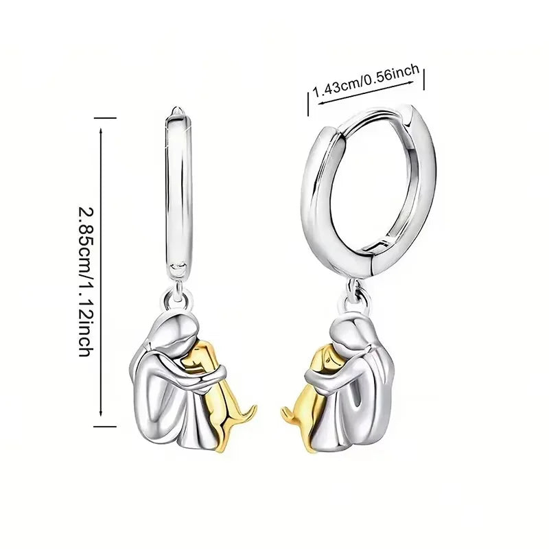 Elisa | The Loyal Heart Huggie Hoops