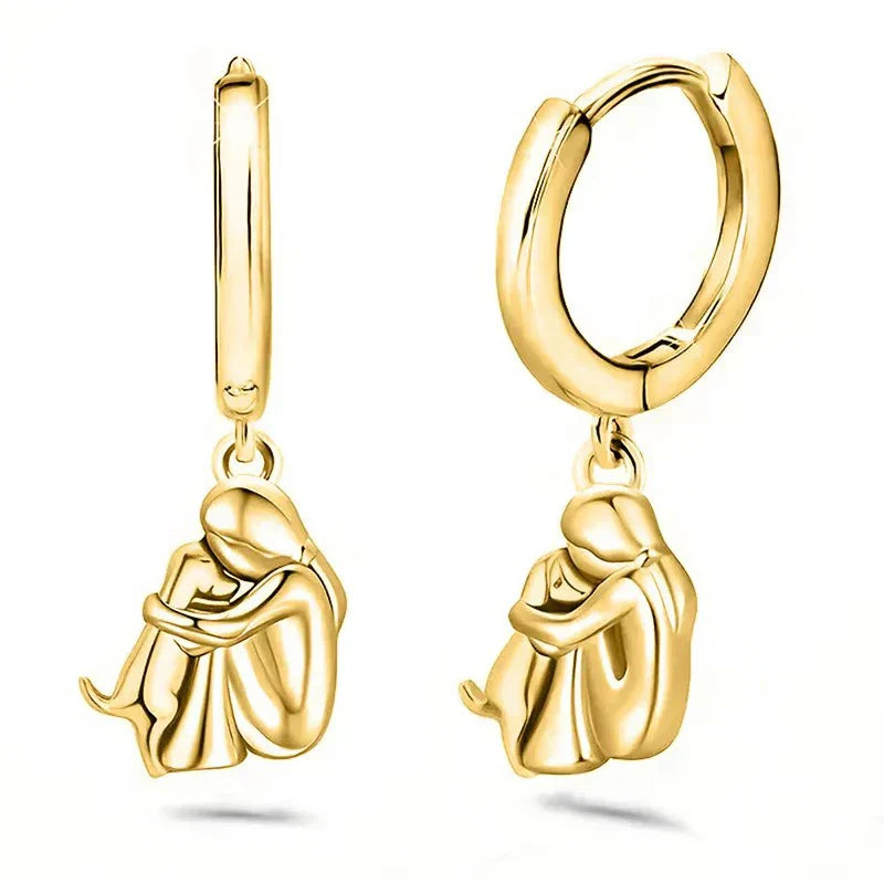 Elisa | The Loyal Heart Huggie Hoops
