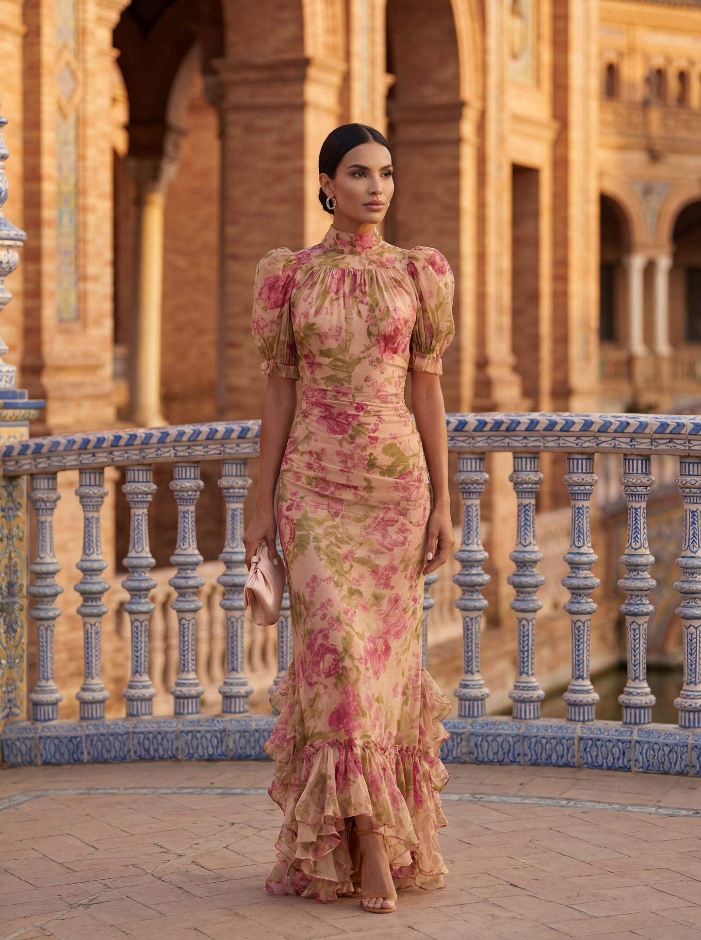 Rosario – "Ruffle Enchantment" Statement Dress