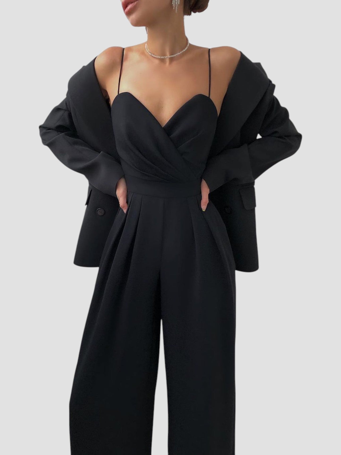 Vanda | The Sculpted Drape Jumpsuit