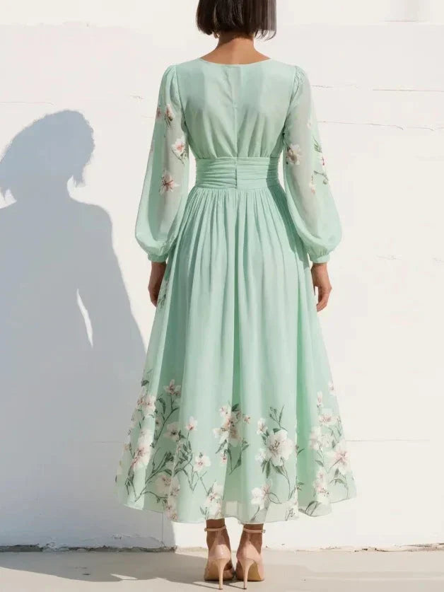 Flora – "Eternal Spring" Plissé Midi