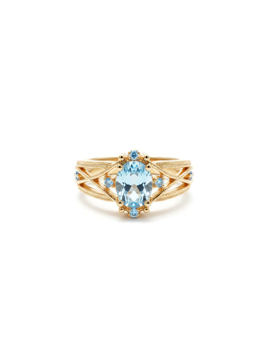 Azure - Deep Sea Blue Vintage Inlay