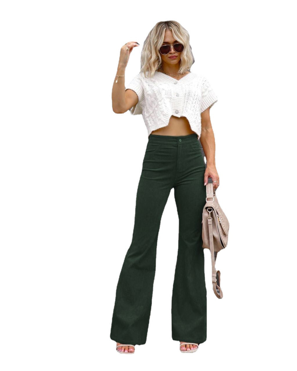 Aria | The High-Rise Signature Corduroy Trouser