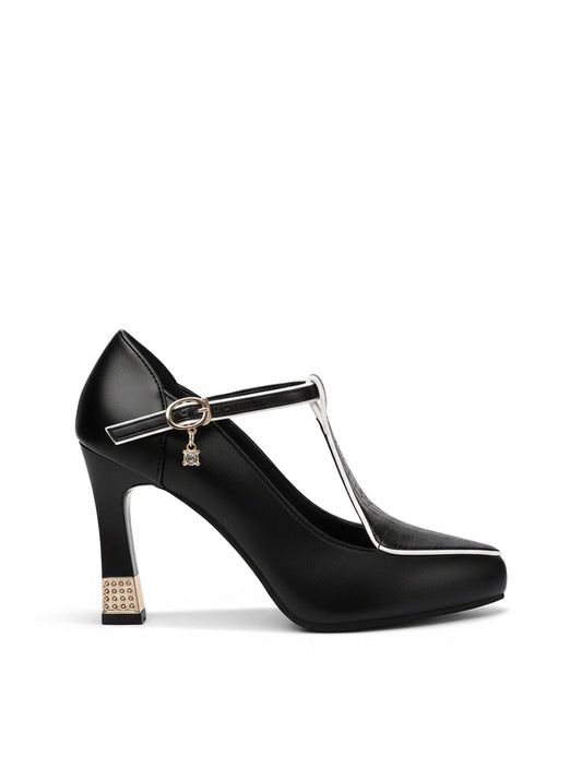 Aurora – Jewel T-Strap Pumps