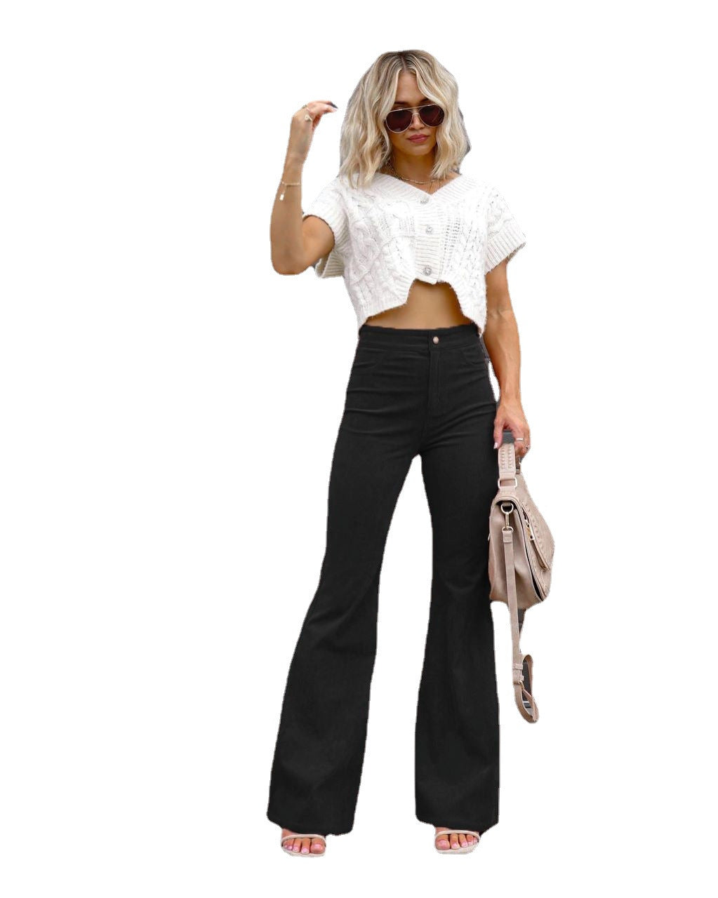 Aria | The High-Rise Signature Corduroy Trouser