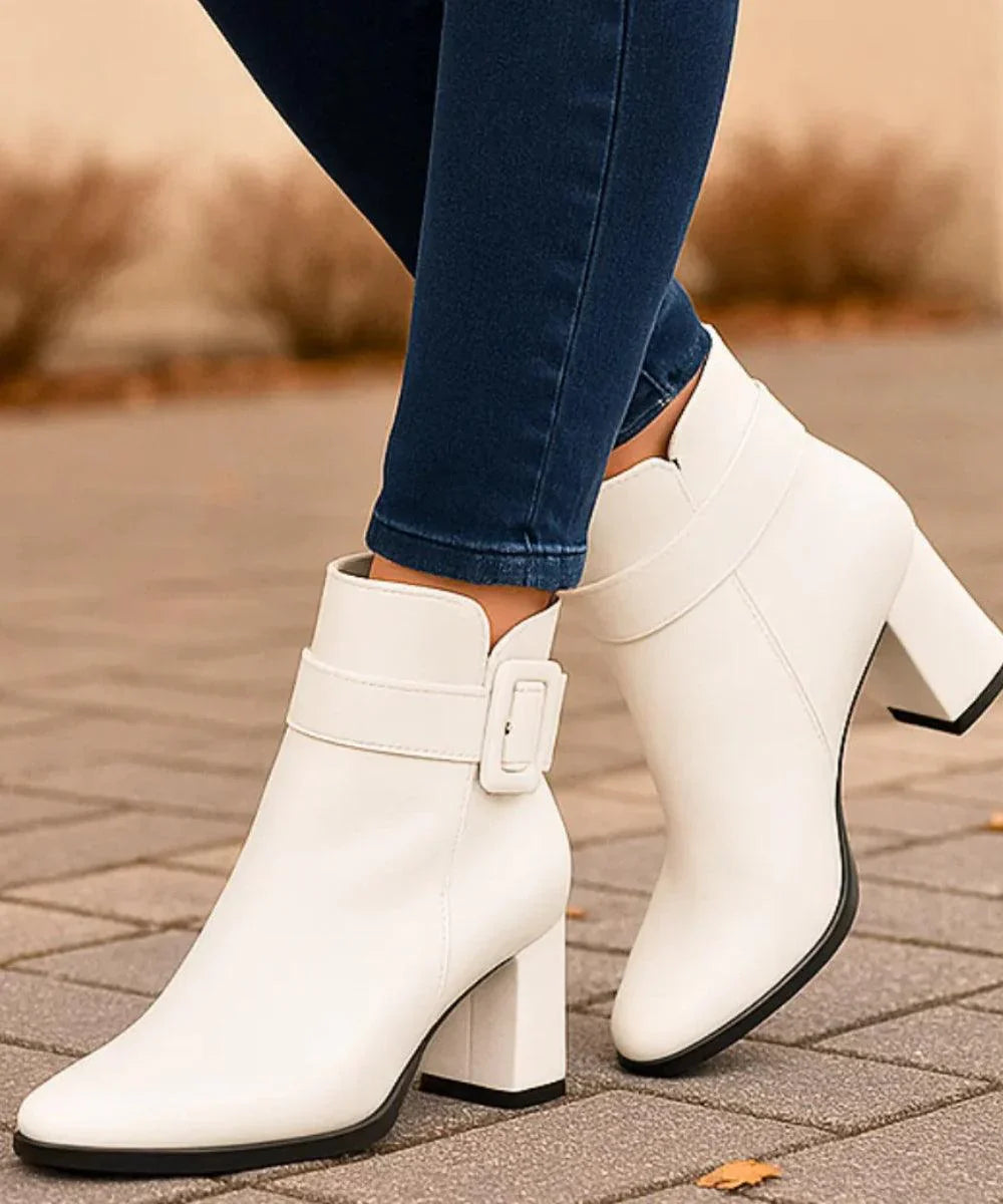 Lester | Elegant Block Heel Ankle Boots