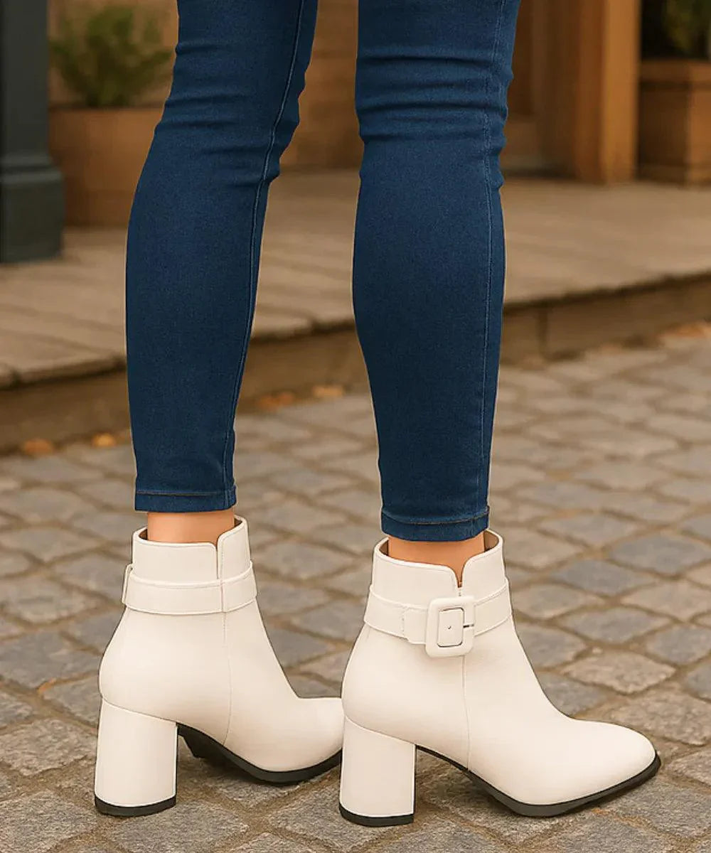 Lester | Elegant Block Heel Ankle Boots