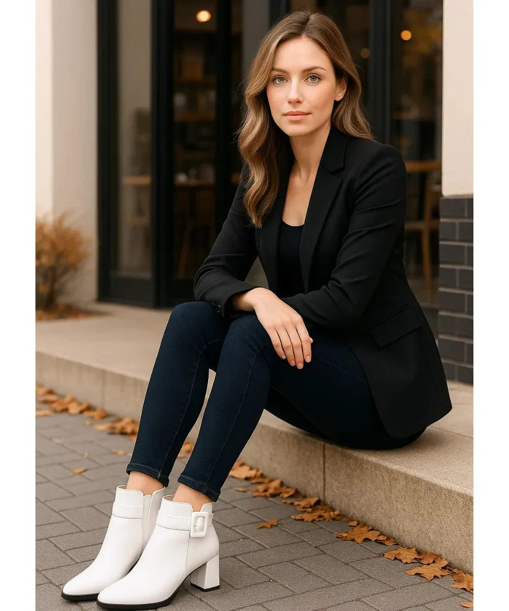 Lester | Elegant Block Heel Ankle Boots