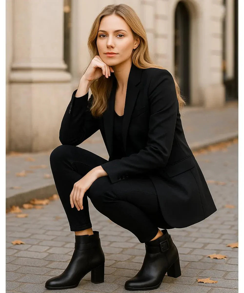 Lester | Elegant Block Heel Ankle Boots