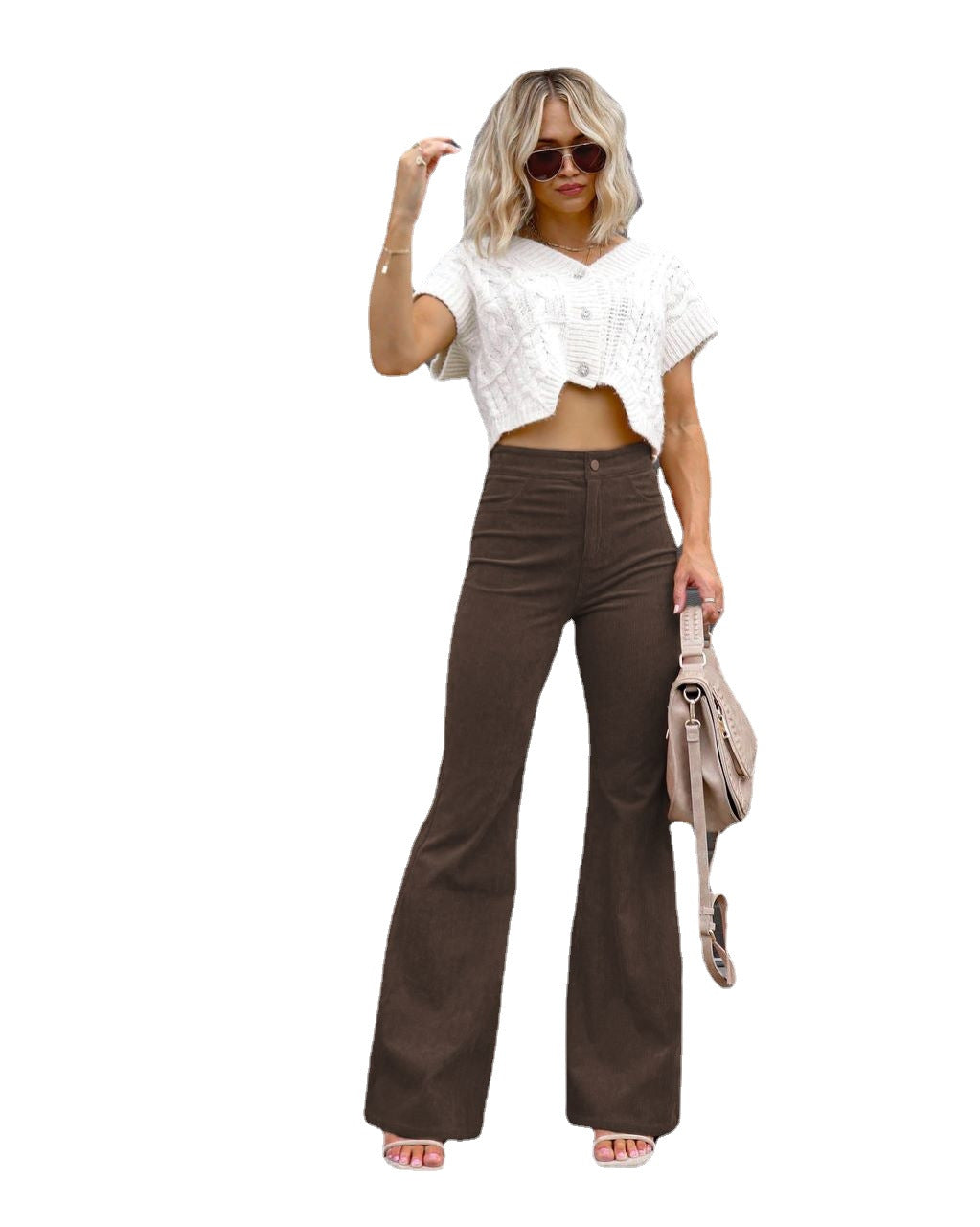 Aria | The High-Rise Signature Corduroy Trouser