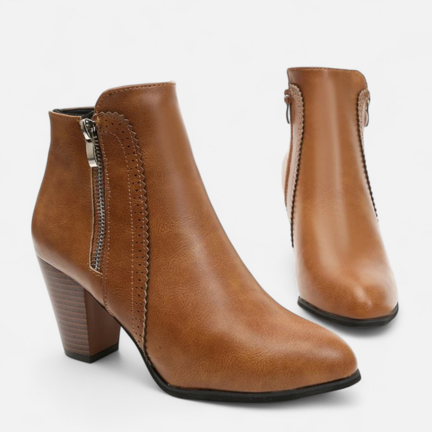 Elowen | Vintage-Style Block Heel Booties