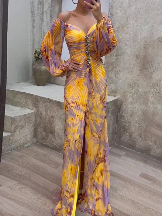 Sofia – "Fluid Elegance" Maxi Dress