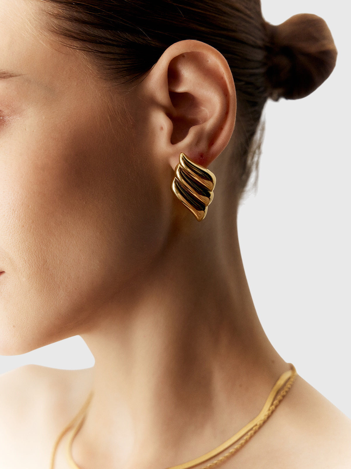 Aitana | The Architectural Triple Fan Studs