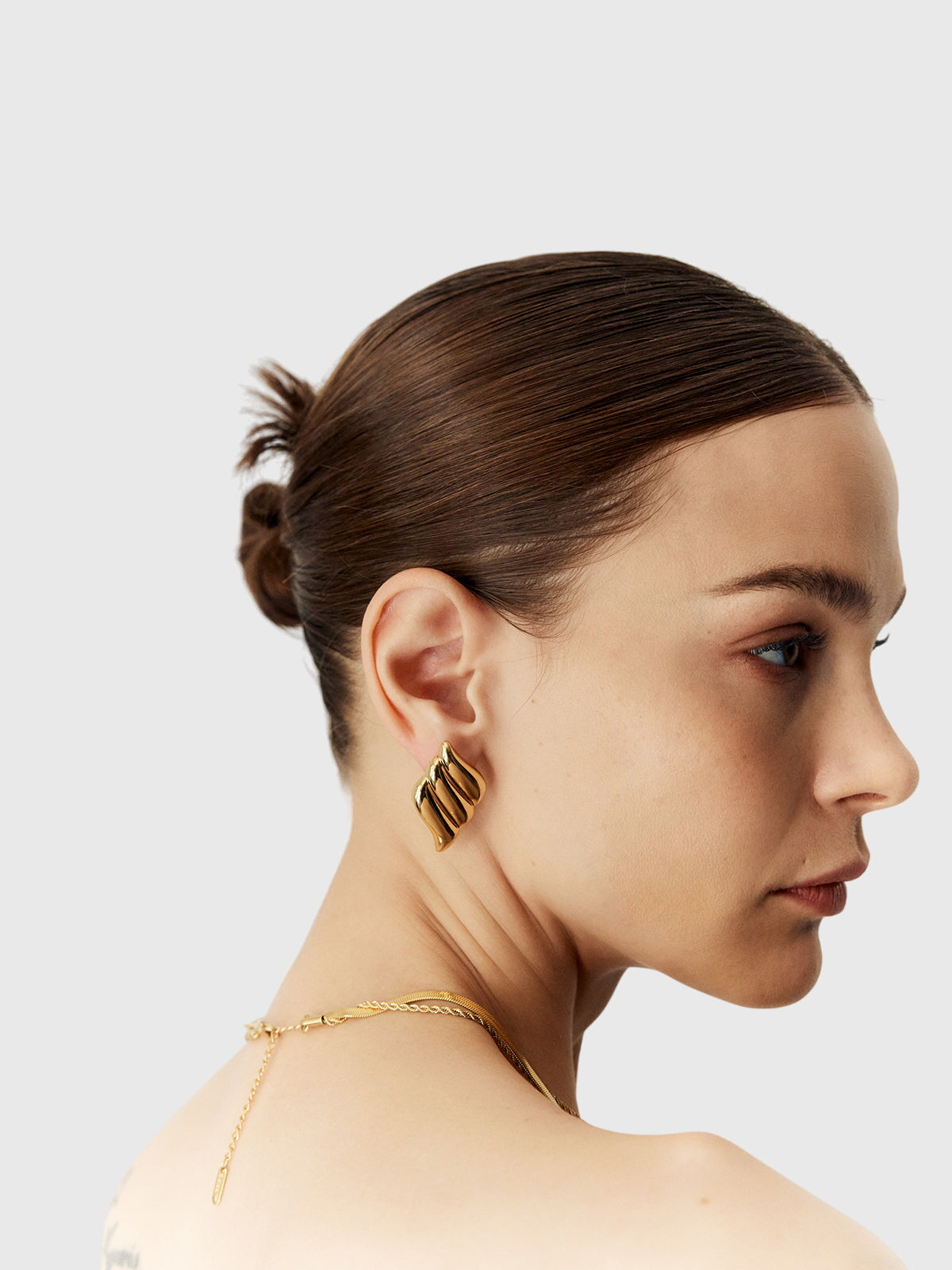 Aitana | The Architectural Triple Fan Studs