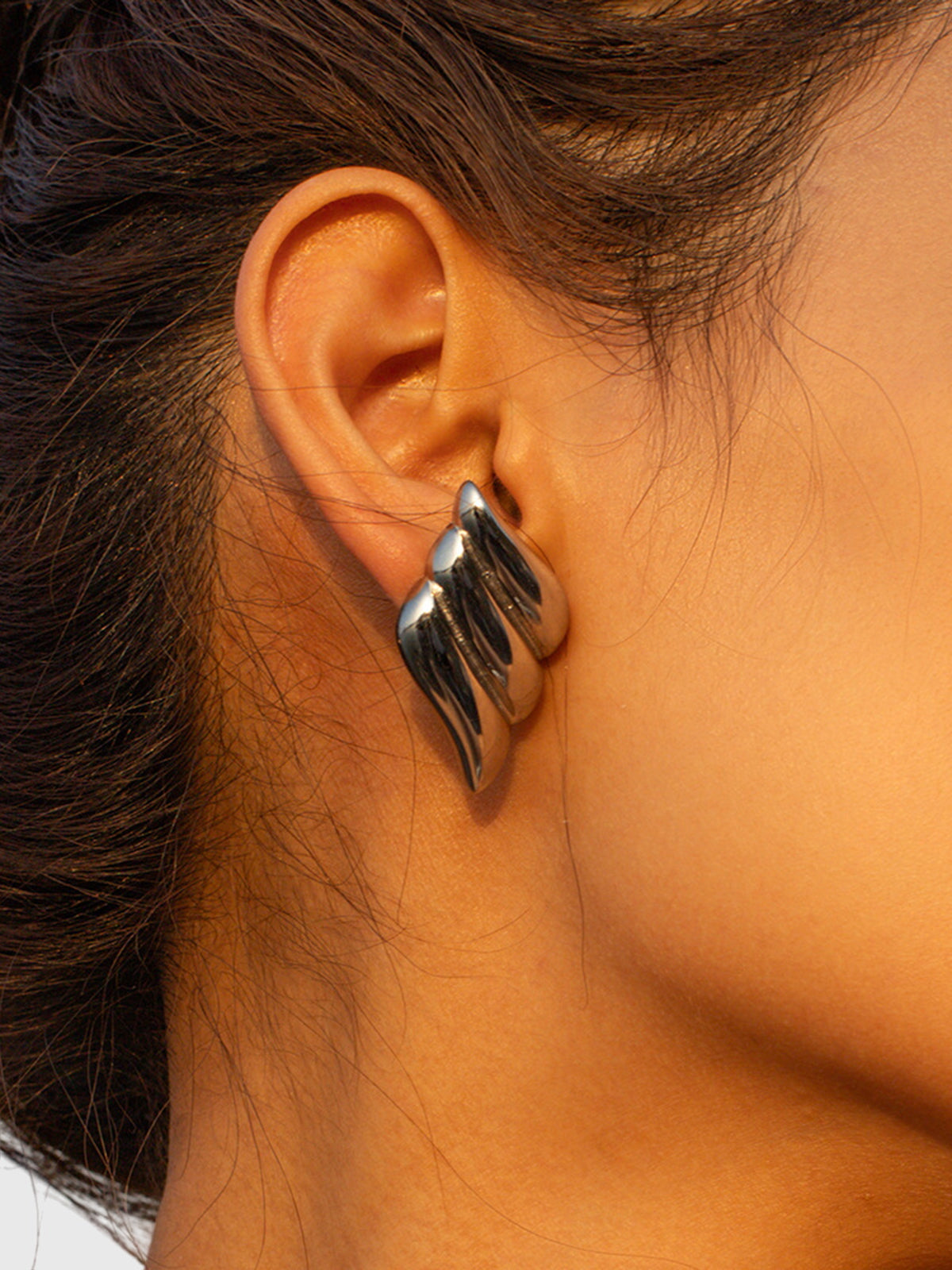 Aitana | The Architectural Triple Fan Studs