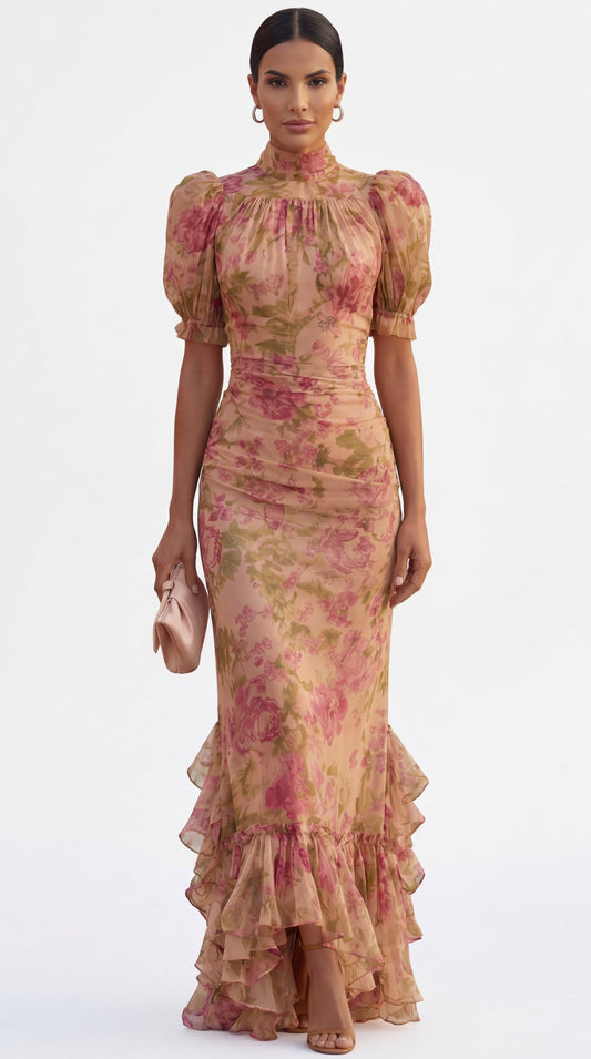 Rosario – "Ruffle Enchantment" Statement Dress