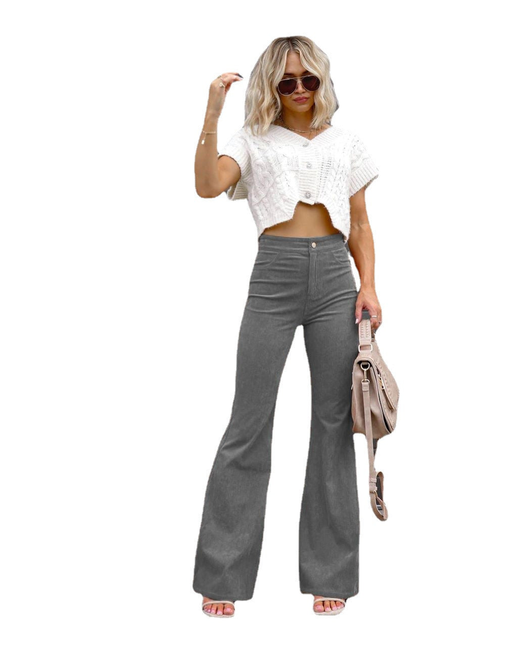 Aria | The High-Rise Signature Corduroy Trouser