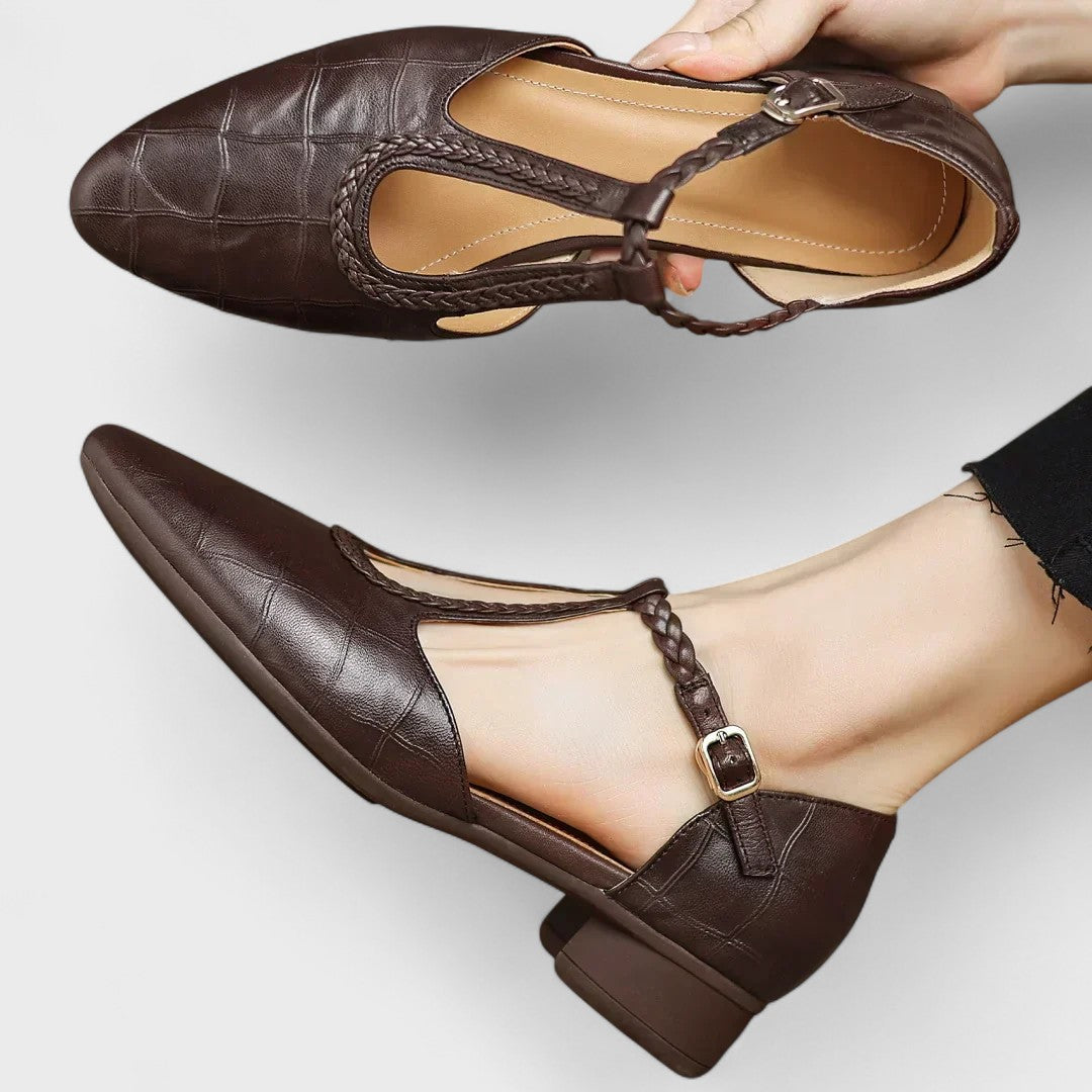 Elena – Women’s Leather Comfort Shoes with Arch Support