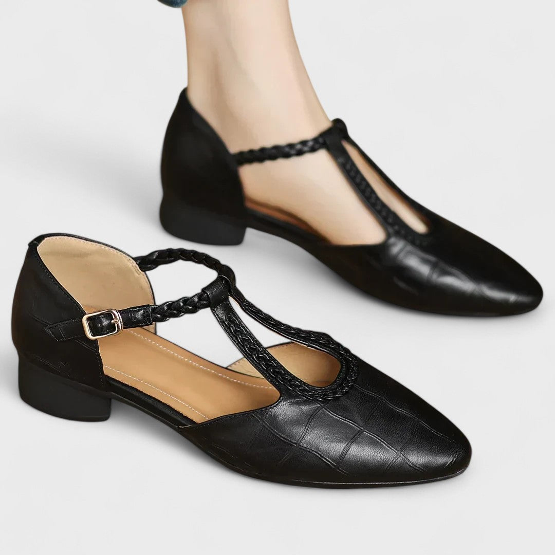 Elena – Women’s Leather Comfort Shoes with Arch Support